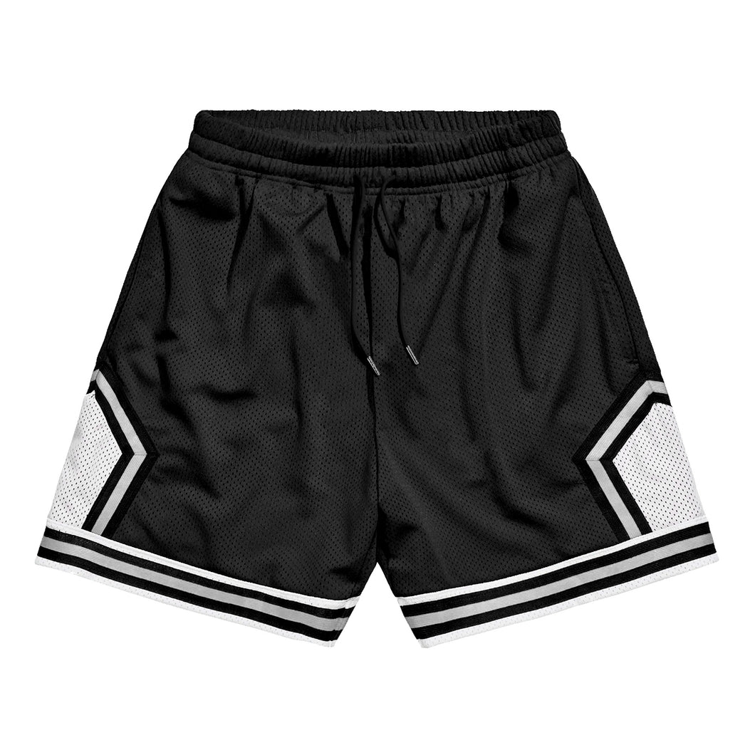 Mesh Basketball Shorts - Black / White