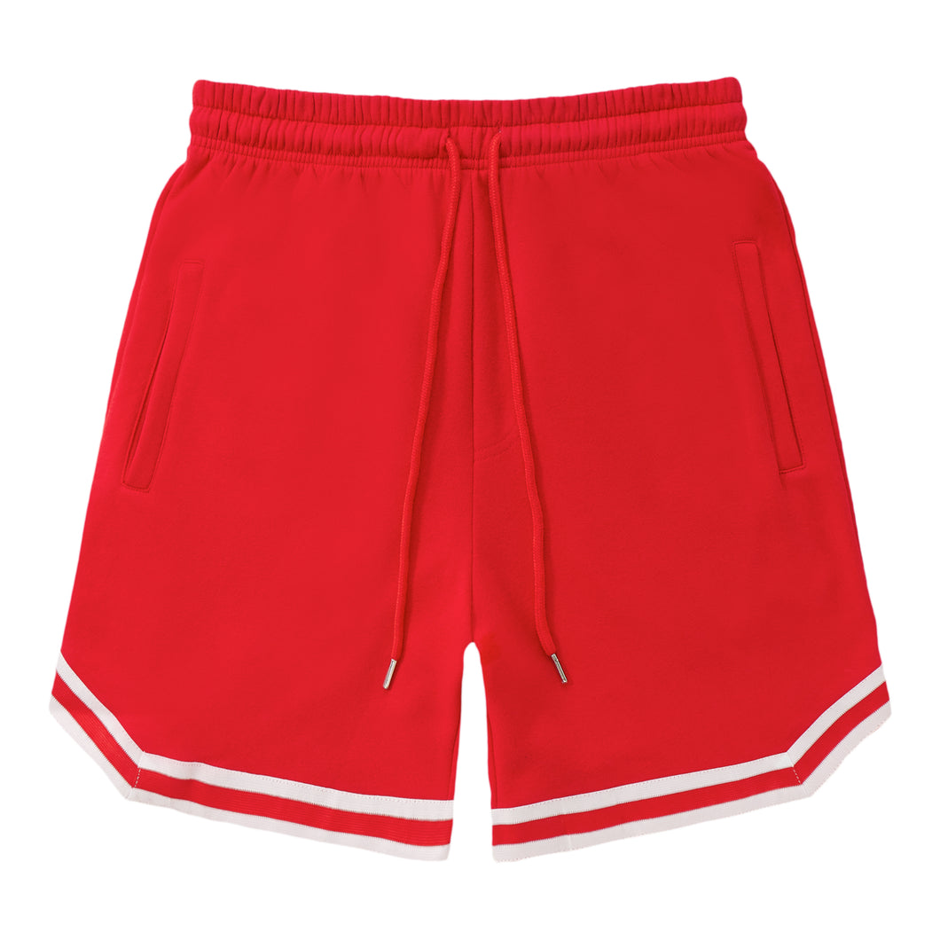 Stripe Shorts Red