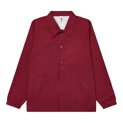 Waterproof Coach Jacket -Burgundy