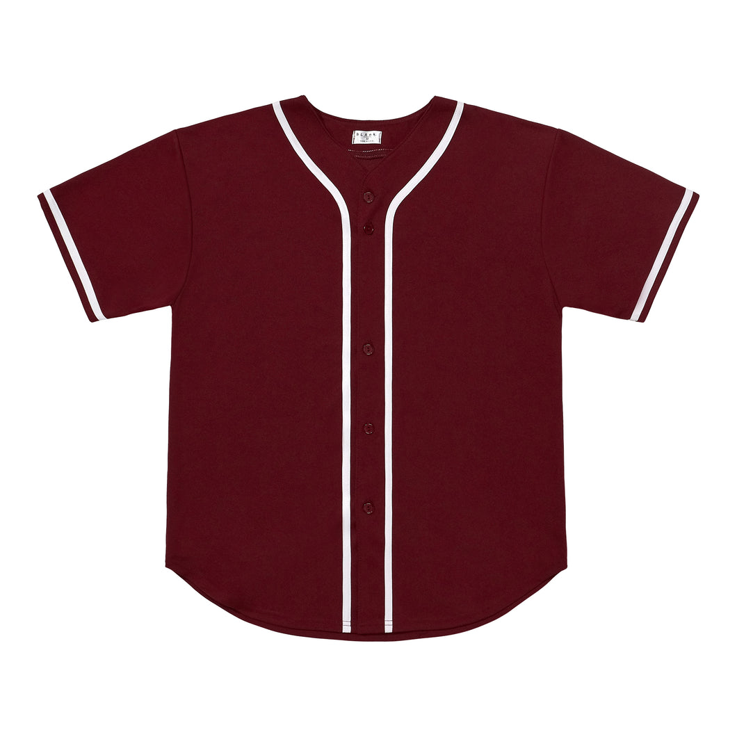 Baseball Jersey - Burgundy / White