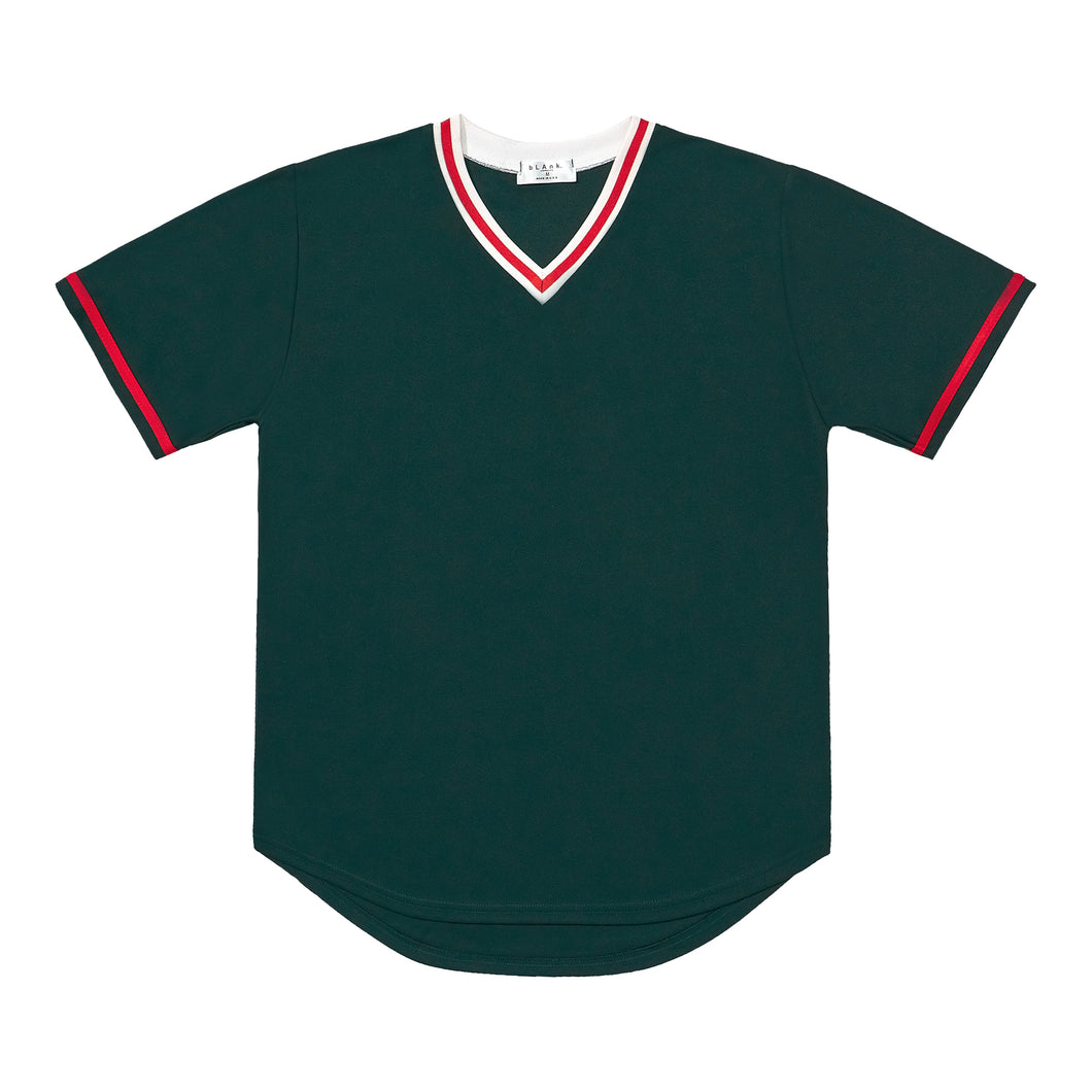 V-Neck Jersey - Green / Red / White