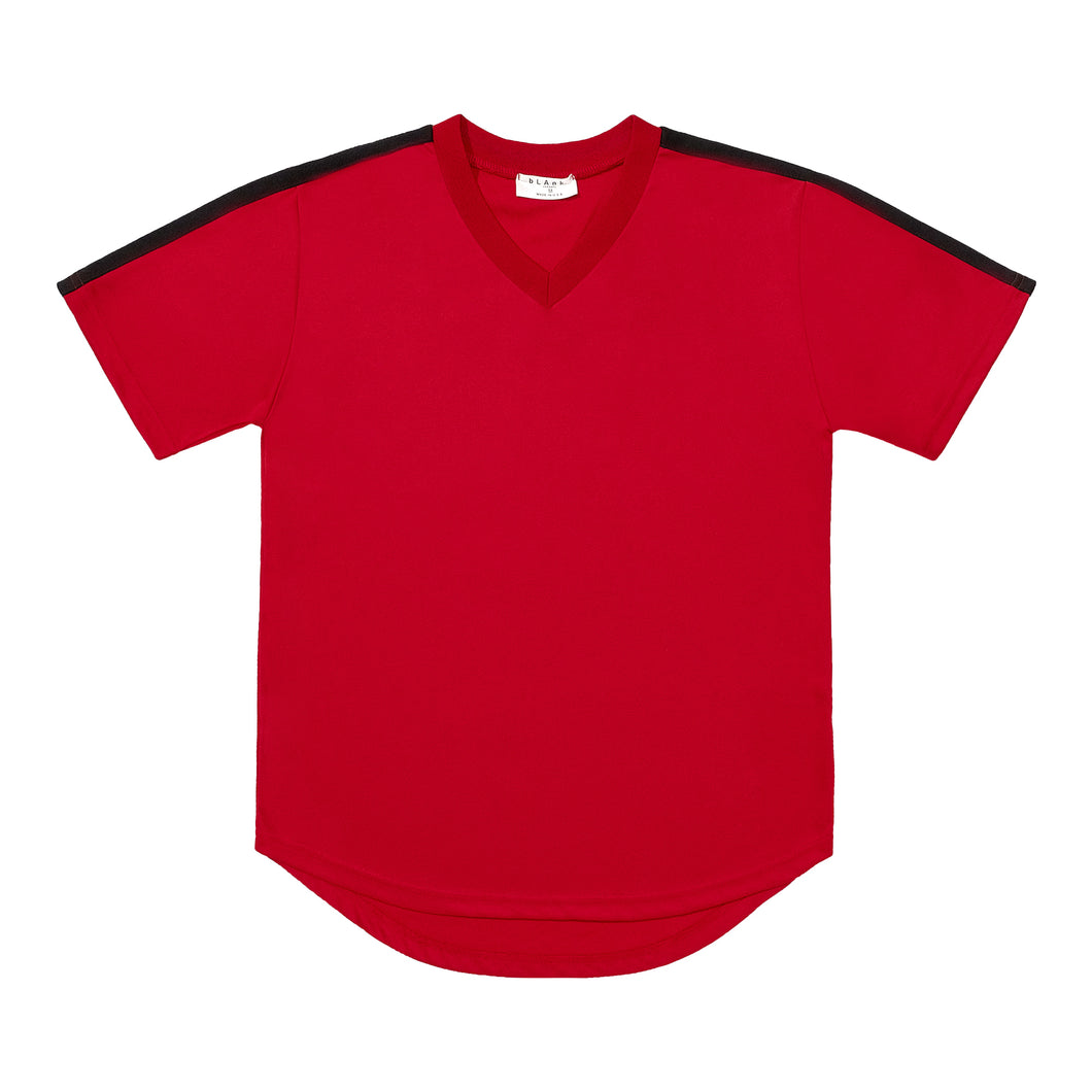 V-Neck Jersey - Red / Black