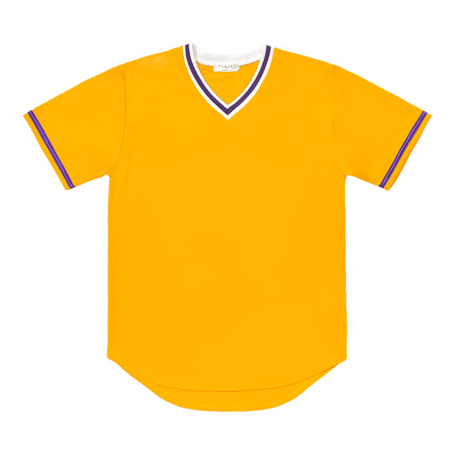 V-Neck Jersey - Gold / Purple