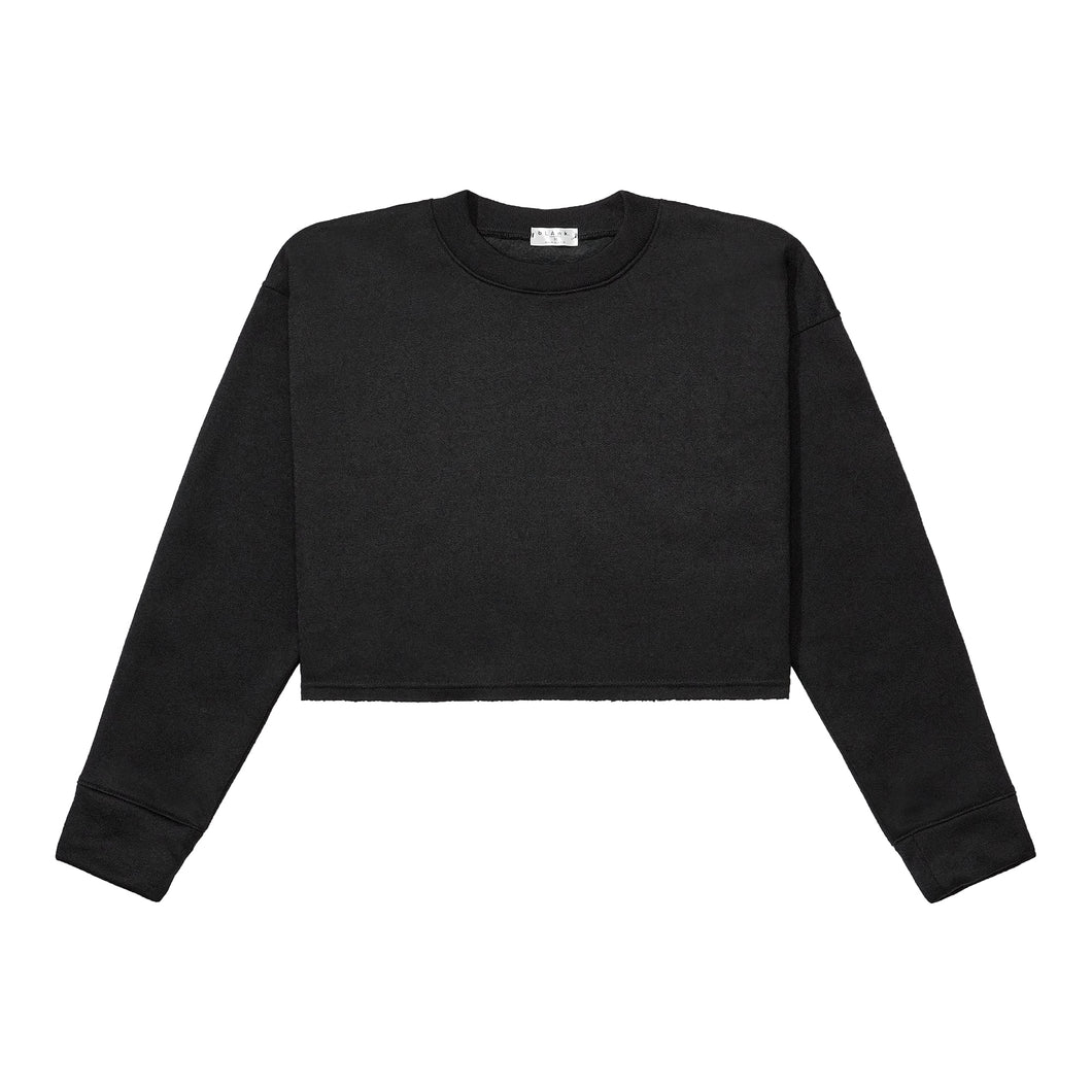 Crewneck Crop Top - Black