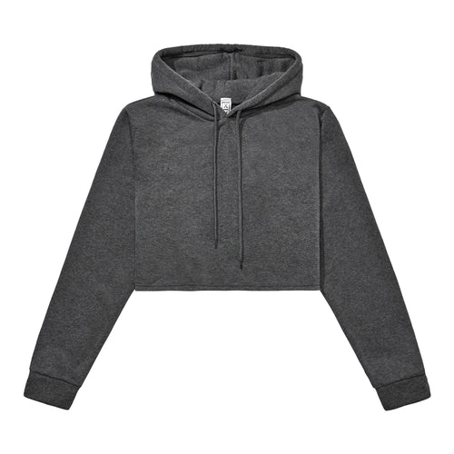 Heavyweight Hoodie Crop Top - Grey