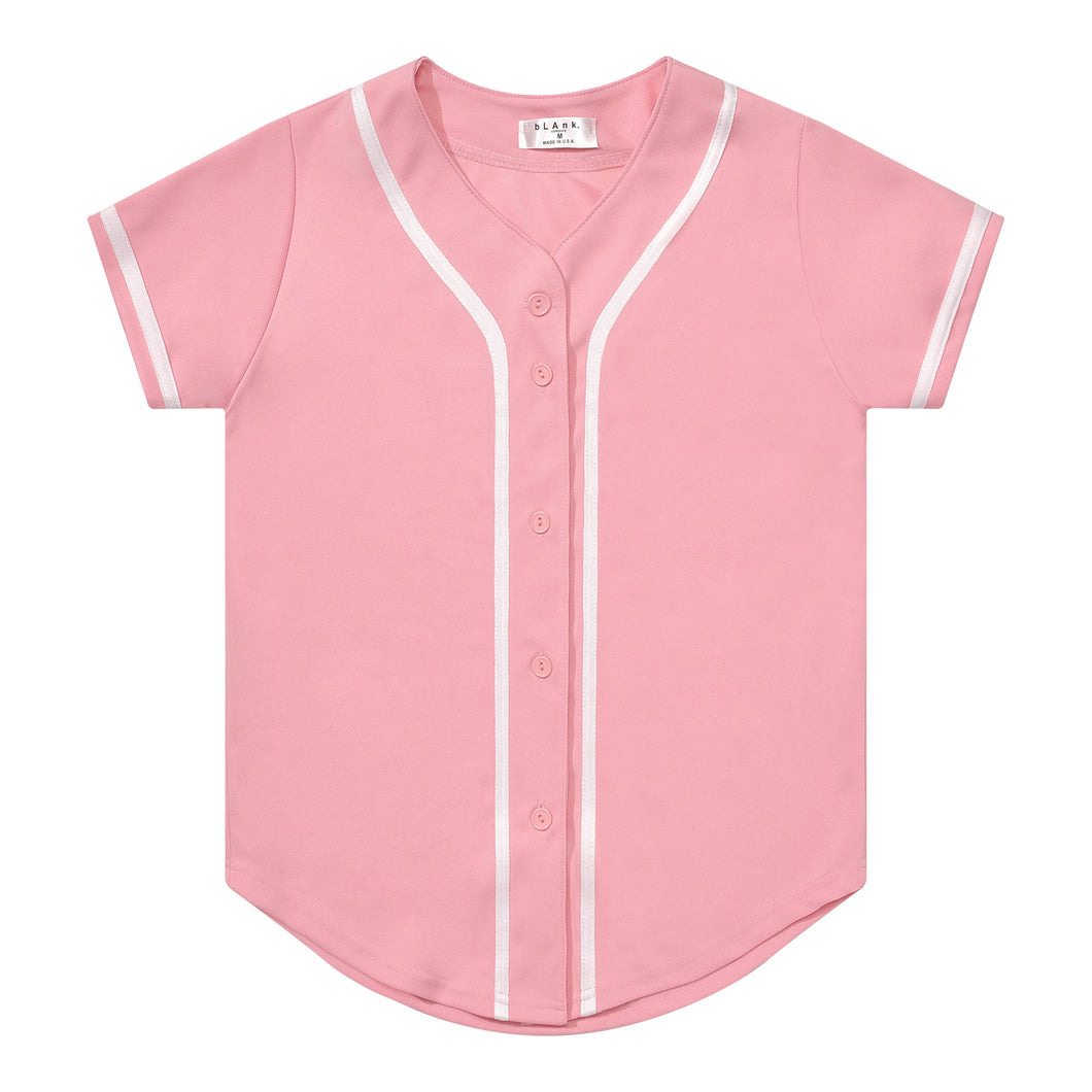 Woman's Baseball Jersey - Pink / White
